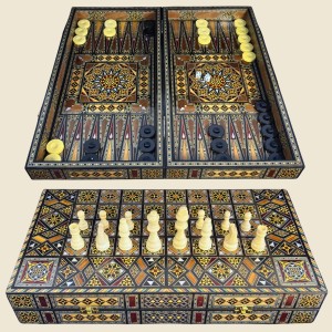 Royal Chess & Backgammon Set